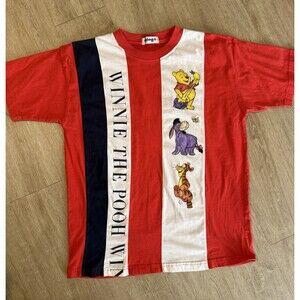 Vintage 80s/90s Disney Pooh, Tigger, Eeyore Tshirt Medium Striped Mingos